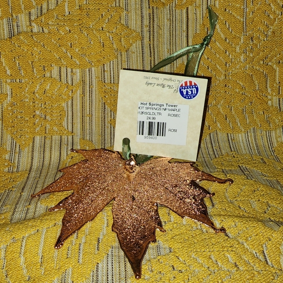 🤎Copper🤎 Electroplated Leaf Ornament - Picture 3 of 4